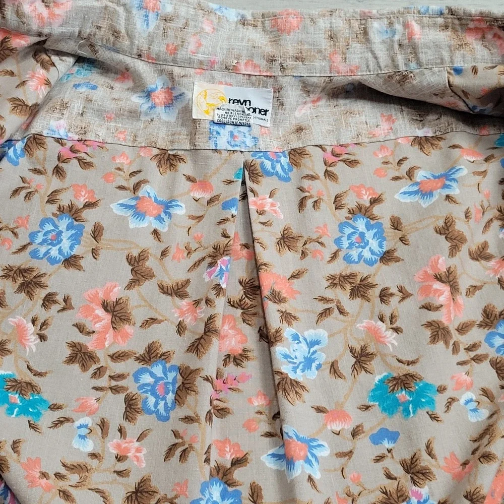 🌺 Vintage Reyn Spooner Floral Reverse Print Shirt Mens XXL Made Hawaii Resort